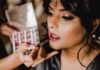Glitter Makeup For The Bride