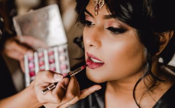 Glitter Makeup For The Bride