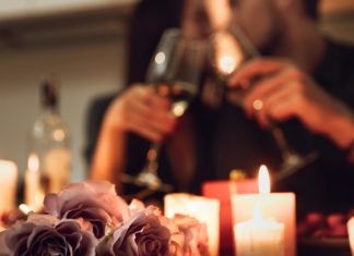 A Home-Made, Romantic Candle-Light Dinner Feast