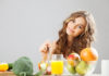 Making ‘Quarantine Care’ A Priority Girl eating healthy food in quarantine.