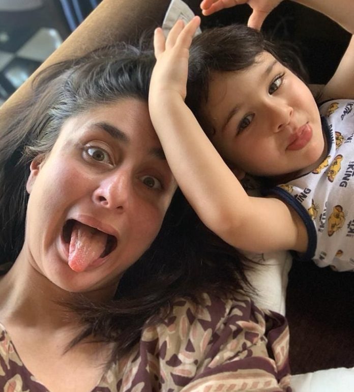Little Munchkin Taimur Posing With Mom