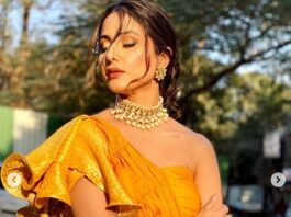 One shouldered outfits for your Mehndi and Sangeet! One shouldered outfit
