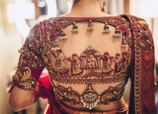 Back designs for Bridal Blouse