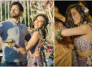 Check out Shibani Dandekar’s boho bridal look
