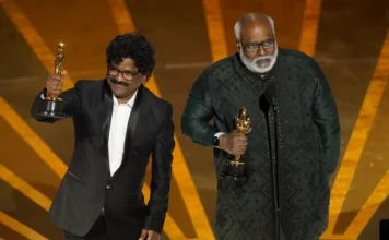 Oscars 2023 Chandrabose And Keeravani With Best Original Song Award