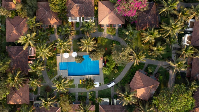 Aerial View Of Novotel Goa Dona Sylvia