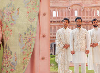 Make a Statement with Studio Firang Make a stylish statement on your big day with Thread & Ari Work ensembles of Studio Firang.
