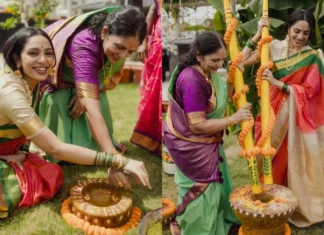 Sobhita Dhulipala, Naga Chaitanya’s Wedding Prep Begin Sobhita Dhulipala celebrating traditions