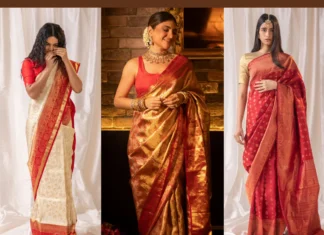 Guide for a Stunning Bengali Saree Look for Durga Puja bengali saree look for durga puja