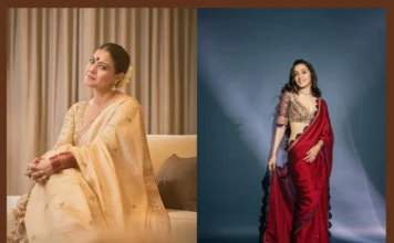 Choose Your Best Celebrity Saree Look for This Durga Puja celebrity saree look