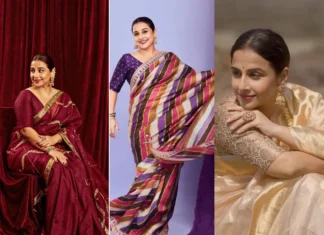 7 Best Vidya Balan Saree Looks for Diwali 2024 Vidya Balan saree looks