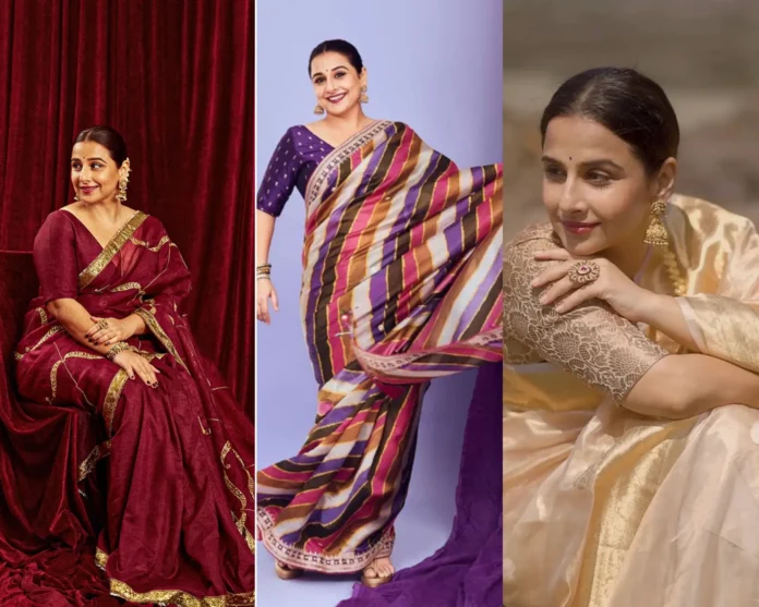 Vidya Balan saree looks