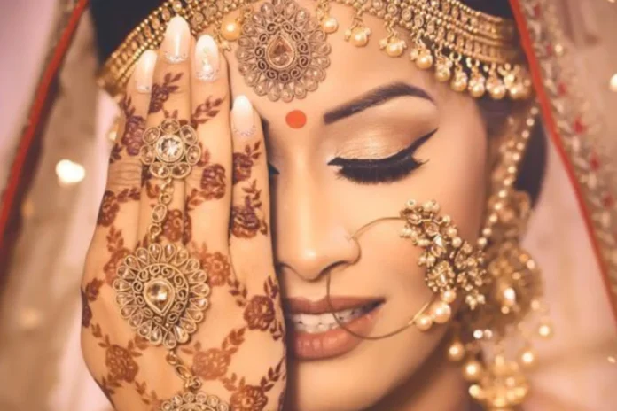 bridal nail art