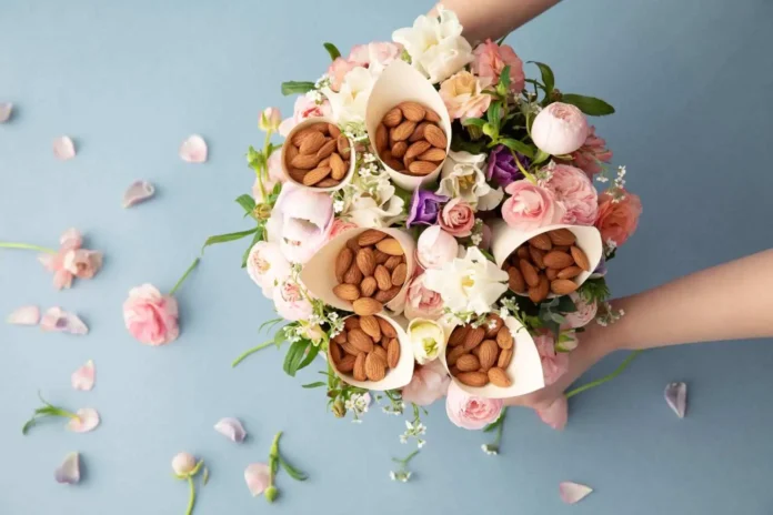 Almondbouquetforbridalshower3 California Almonds