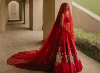 Modern Red Bridal Lehengas That Are Always in Style red bridal lehenga