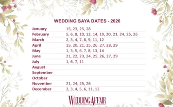 Wedding Affair Releases the 2026 Saya Dates for Wedding Planning Wedding Affair